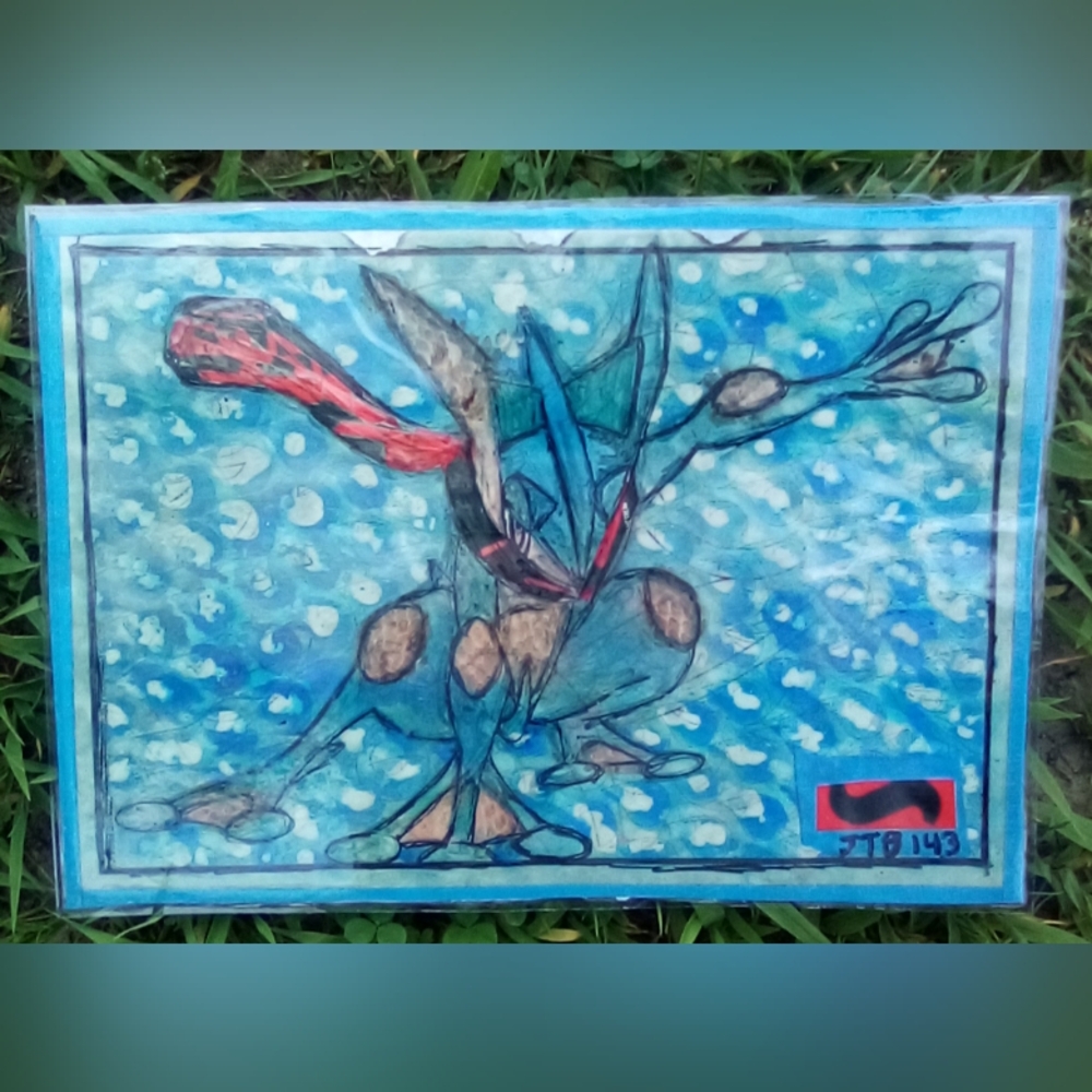 🎨Greninja Watercolor Painting Art🖼
